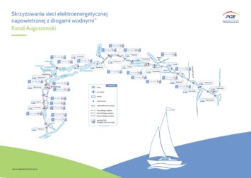 PGE i Polski Związek Żeglarski opracowały mapę bezpiecznych szlaków żeglarskich Mazur i Kanału Augustowskiego