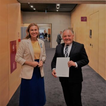 EKG – spotkanie prezesa PGE Wojciecha Dąbrowskiego z Kadri Simson, komisarz do spraw energii UE