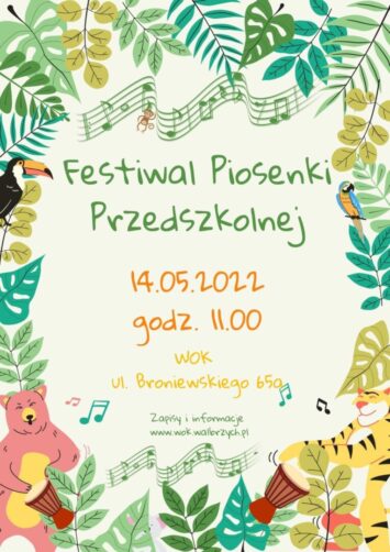 Trwają zapisy do Festiwalu Piosenki Przedszkolnej