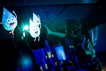 Dotknij chmur w Hydropolis – interaktywny ekran parowy