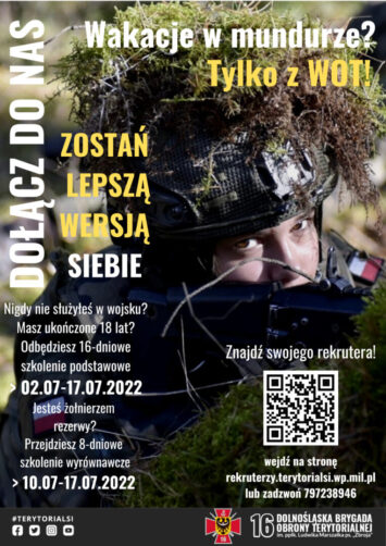 Dołącz do nas. Szkolenie wojskowe w czasie wakacji jest właśnie dla Ciebie