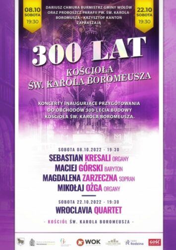 300 lat kościoła św. Karola Boromeusza w Wołowie