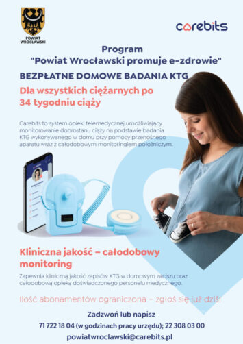 Powiat Wrocławski promuje e-zdrowie. Bezpłatne domowe badania KTG