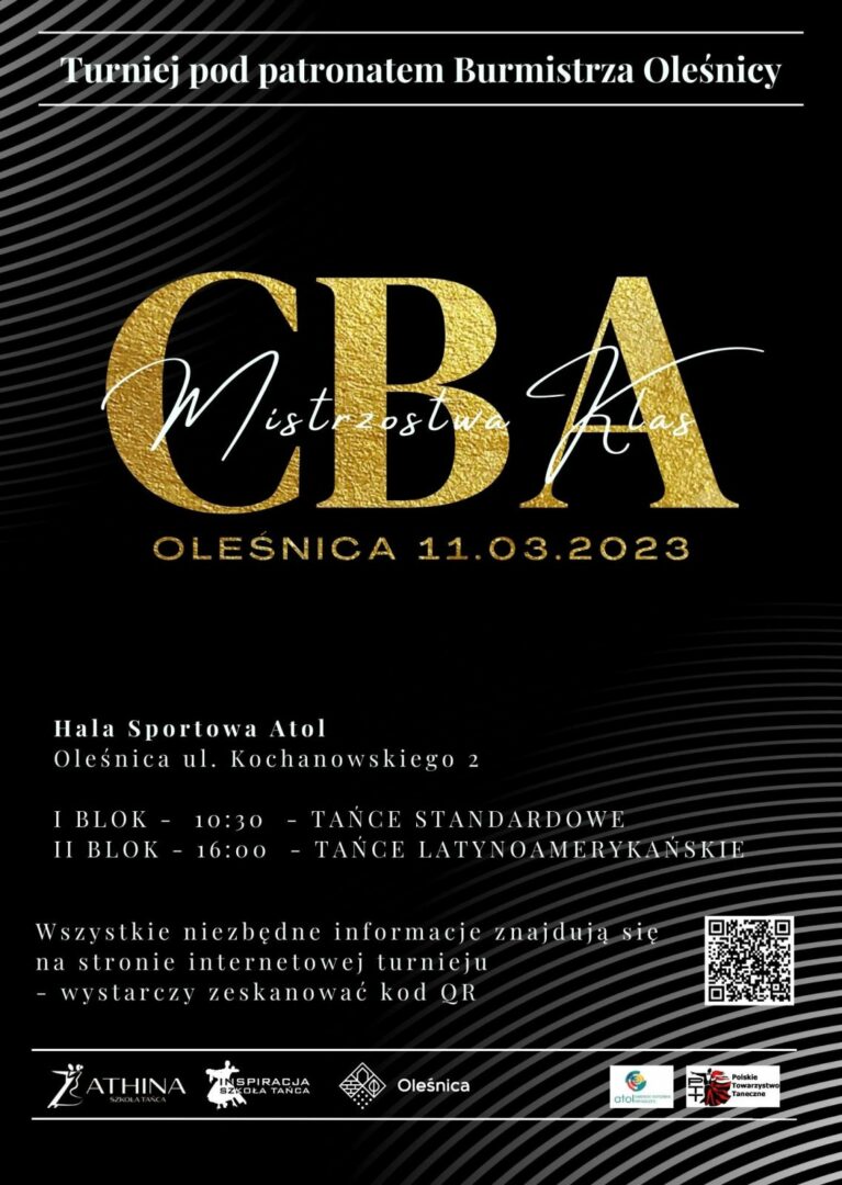 Plakat Mistrzostwa tańca w Oleśnicy