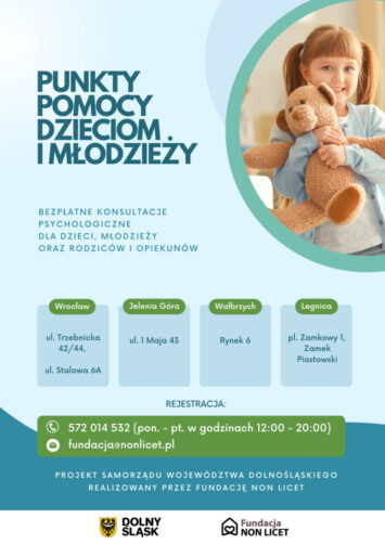 Na Dolnym Śląsku ruszyły Punkty Pomocy Dzieciom i Młodzieży