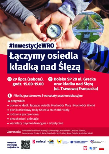 „Łączymy osiedla” – piknik i otwarcie kładki nad Ślęzą