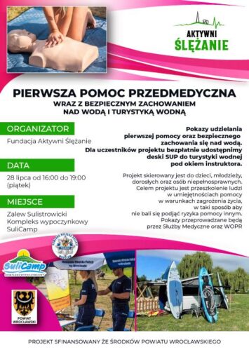Pierwsza pomoc przedmedyczna nad zalewem Sulistrowickim