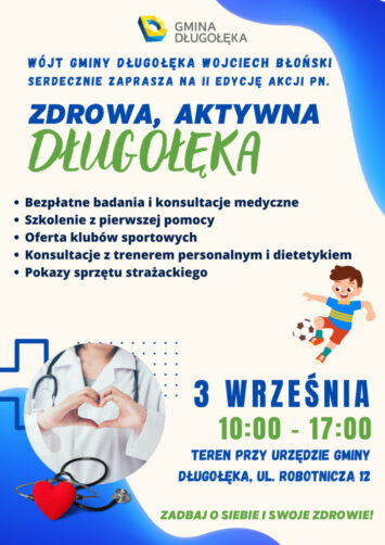 II edycja akcji pn. Zdrowa, aktywna Długołęka już w najbliższą niedzielę!