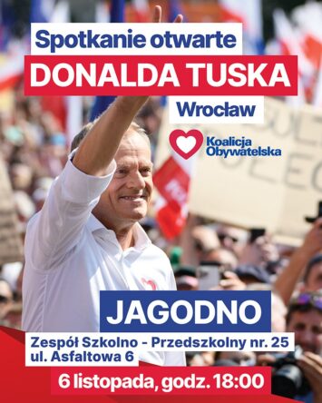 Donald Tusk odwiedzi wrocławskie Jagodno