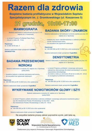 Bezpłatne badania profilaktyczne 