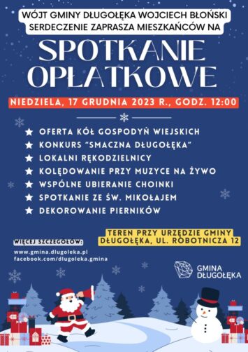 Spotkanie Opłatkowe w Gminie Długołęka