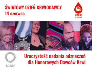 250 Honorowych Krwiodawców z Dolnego Śląska zostanie odznaczonych podczas Uroczystej Gali