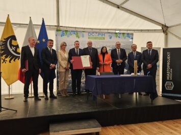 Uroczystość wmurowania kamienia węgielnego pod budowę Nowego Szpitala Onkologicznego we Wrocławiu