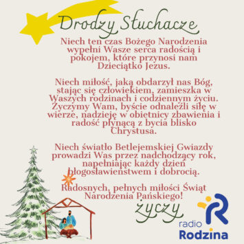 Życzenia na święta Bożego Narodzenia