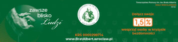 Przekaż 1,5% podatku na rzecz Towarzystwa Pomocy im. św. Brata Alberta