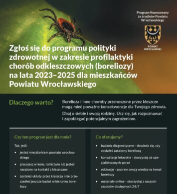 Bezpłatne testy na boreliozę – skorzystaj z programu!