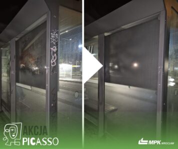 Akcja Picasso – MPK Wrocław walczy z nielegalnym graffiti na przystankach