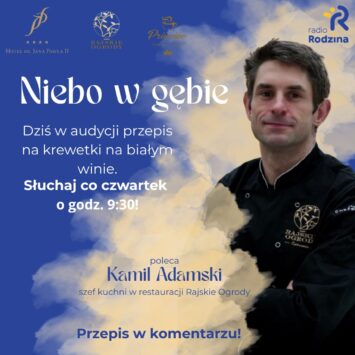 „Niebo w Gębie”: Krewetki na białym winie