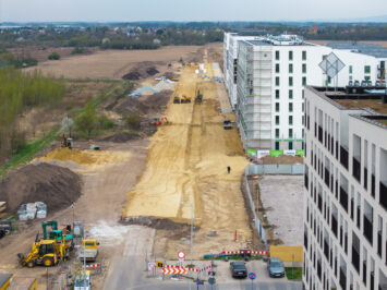 Praca wre na Nowych Żernikach! Aleja Architektów nabiera kształtów