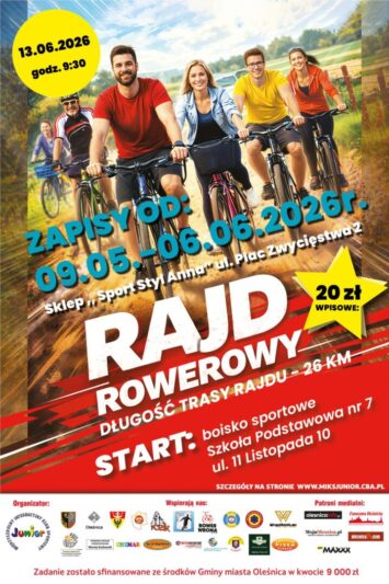 Rodzinny Rajd Rowerowy w Oleśnicy już 13 czerwca