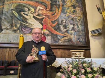 Relikwie św. Pier Giorgia Frassatiego w parafii Ducha Świętego we Wrocławiu