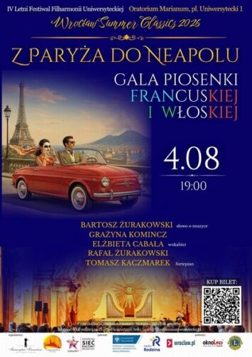 Z Paryża do Neapolu – Gala Piosenki Francuskiej i Włoskiej 