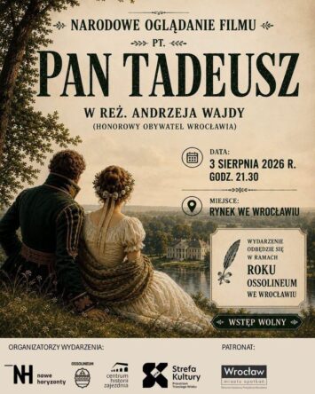 „Pan Tadeusz” na wrocławskim Rynku. Jubileuszowy pokaz filmu Andrzeja Wajdy pod gwiazdami
