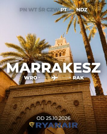 Marrakesz – nowy kierunek z wrocławskiego lotniska
