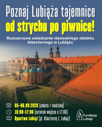 Lubiąż od strychu po piwnicę. Opactwo otworzy miejsca niedostępne na co dzień