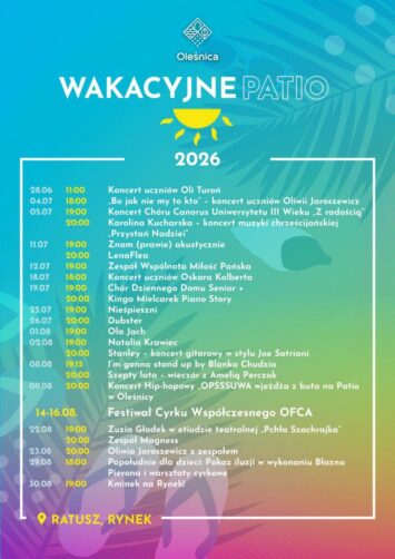 Wakacyjne Patio 2026 w Oleśnicy