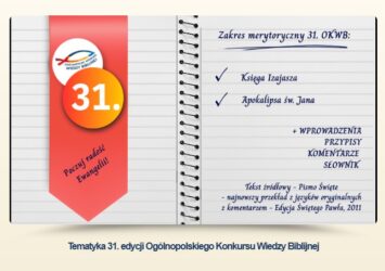 31. Ogólnopolski Konkurs Wiedzy Biblijnej