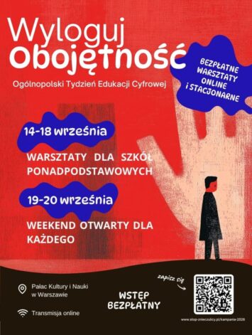 Ogólnopolski Tydzień Edukacji „STOP Znieczulicy”. Ruszyły zapisy na Weekend Otwarty dla rodziców, nauczycieli i wszystkich zainteresowanych