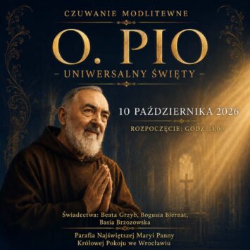 Oblacka parafia zaprasza na czuwanie ze św. Ojcem Pio