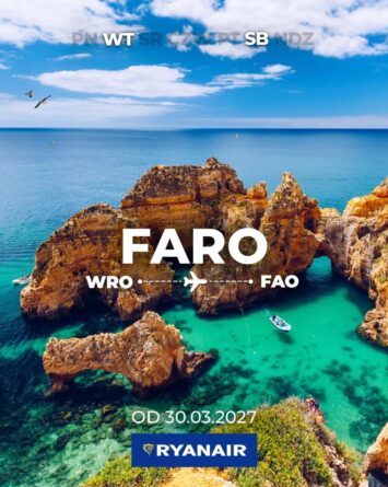 Czwarta nowość Ryanaira na lato 2027. Z Wrocławia polecimy do portugalskiego Faro!