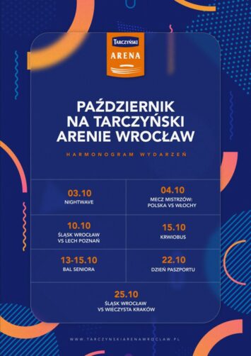 Październik na Tarczyński Arena