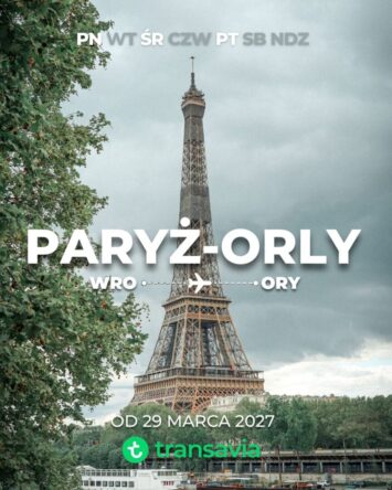 Transavia zwiększa liczbę lotów z Wrocławia do Paryża. Od marca trzy połączenia tygodniowo